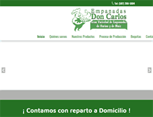 Tablet Screenshot of empanadasdoncarlos.com